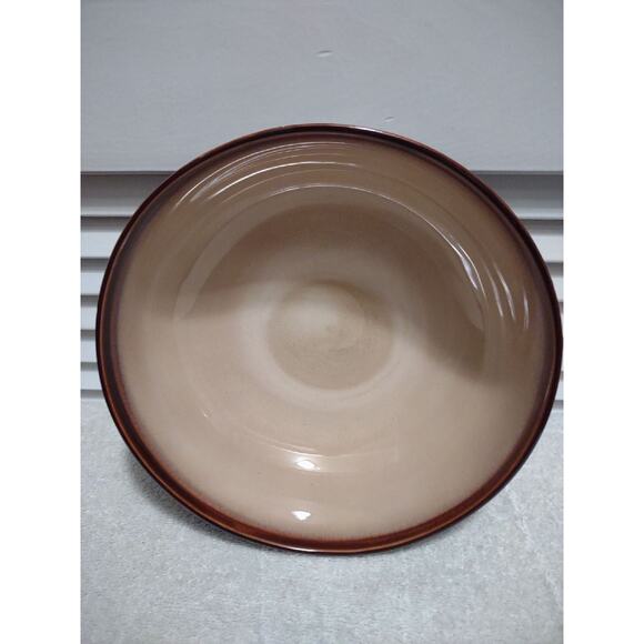 Sango Nova Brown 4933 Beige Tan Vegetable Pasta Serving Bowl 9" Wide 3" High - Picture 1 of 15